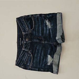 Imperial Star Girls ripped denim jean shorts size 12
